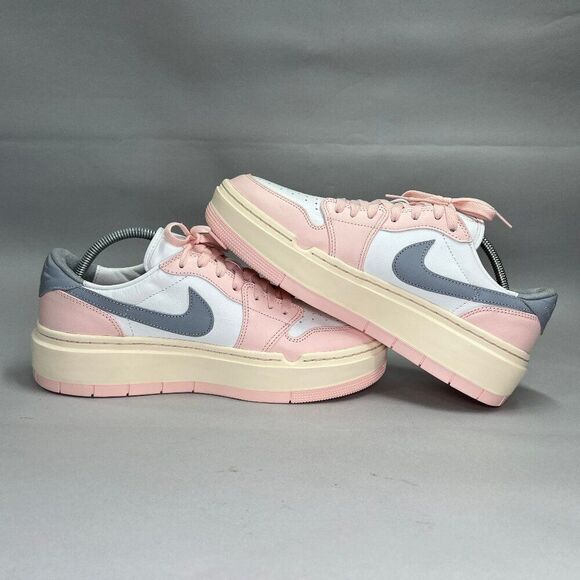 Nike Air Jordan 1 Shoes Women's 12 Elevate Low Atmosphere Retro Platform Sneaker - Picture 7 of 11